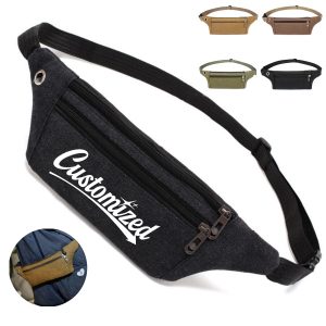 Durable Canvas Sport Fanny Pack Waist Bag