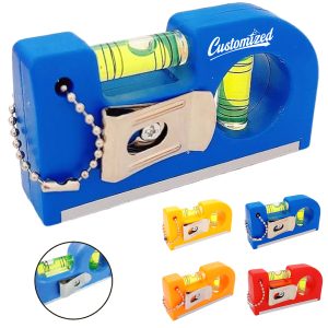 Mini Multi Tool Level with Pencil Sharpener and Keychain