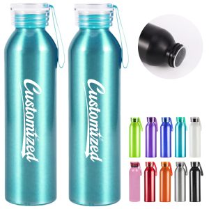 20Oz. Sports Water Bottle with Screw Cap and Carry Strap