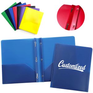 Poly Report Cover Folder with Clear Front and Color Back