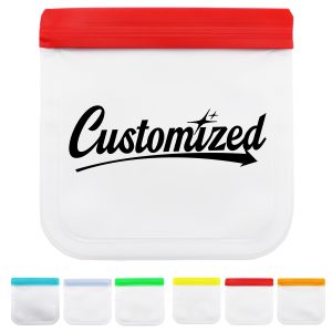 Reusable Food Storage Bags with Color Zip Seal