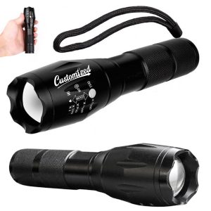 Zoomable Tactical LED Flashlight with Adjustable Focus