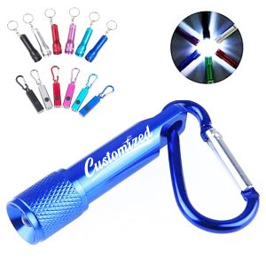Mini LED Flashlight Keychain with Metal Body