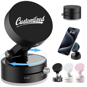 Auto Rotating Magnetic Phone Holder with Suction Base