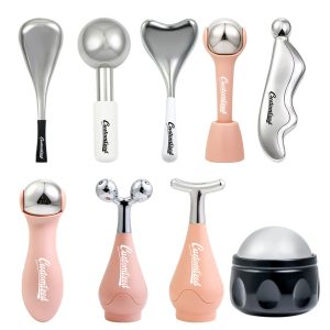 Facial Ice Massage Ball with 360° Rotation and Thermal Use