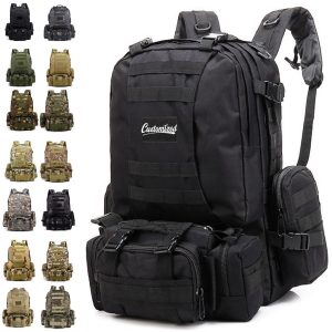 55L Tactical Military Backpack with Detachable Pouches
