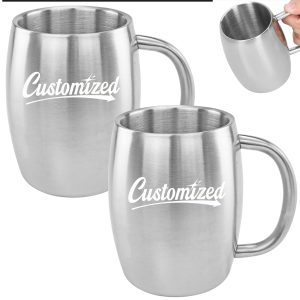 16Oz. Stainless Steel Beer Mug with Handle