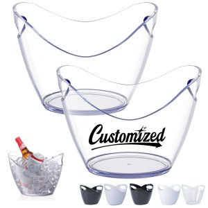 Acrylic Beverage Ice Bucket with Parties and Bars