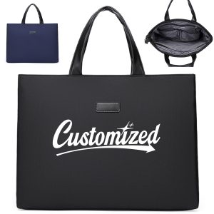 14" PU Leather Business Laptop Tote Bag with Handle