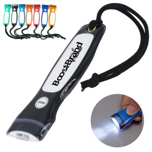 PVC Magnetic Flashlight Keychain Light