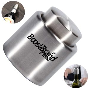 Stainless Steel Wine Bottle Stopper Push Button