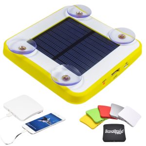 Portable Solar Power Bank with Suction Cups