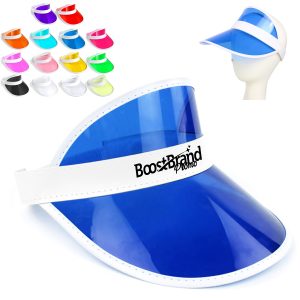 Customizable Clear Plastic Sun Visor UV Protection
