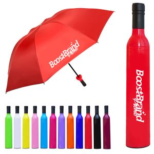 Compact Wine Bottle Umbrella Travel Novelty