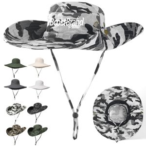 Custom Camouflage Boonie Hat Wide Brim Outdoor