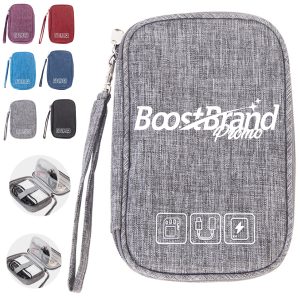 Portable Electronic Gadget Organizer Pouch with Wrist Strap