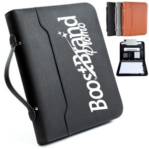 Custom Zippered Portfolio with Calculator Ring Binder
