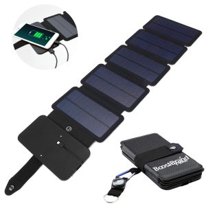 Portable Foldable Solar Charger with LED Light