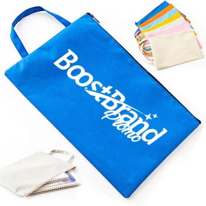 Colorful Zippered Canvas Pouches for Organization`