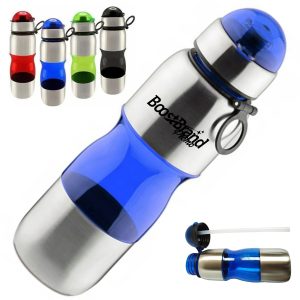 Insulated Sport Water Bottle with Straw Lid