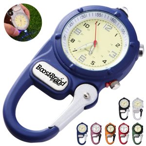 Carabiner Clip Watch with Integrated LED Light