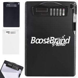 Clipboard with Integrated Calculator & Digital Display
