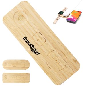 Natural Bamboo Wireless Charging Pad