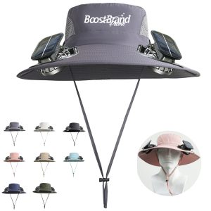 Ventilated Solar Powered Fan Hat for Sun Protection