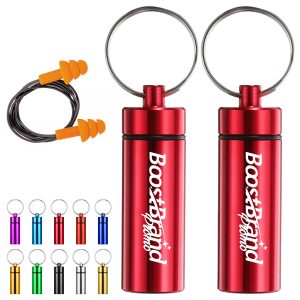 Aluminum Keychain Storage Capsule with Waterproof Seal