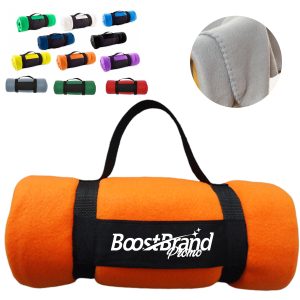 Soft Roll-Up Fleece Blanket with Carry Strap