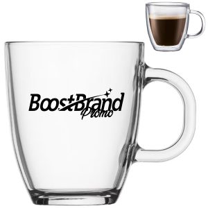 12oz. Double Wall Glass Coffee Mug Insulated Drinkware
