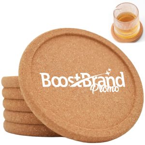 Customizable Round Cork Coaster for Drinks