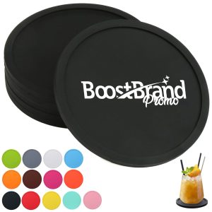 Colorful Round Silicone Drink Coasters