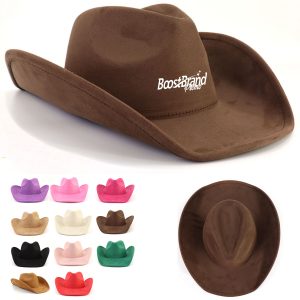 Classic Western Cowboy Hat with Wide Brim