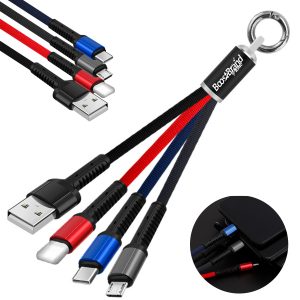 3 in 1 Charging Cable Keychain