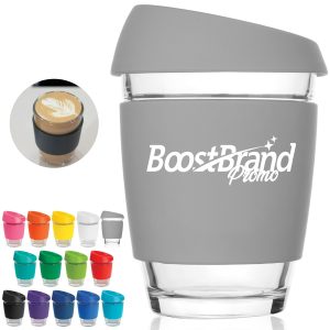 12oz. Double Wall Insulated Glass Tumbler with Lid