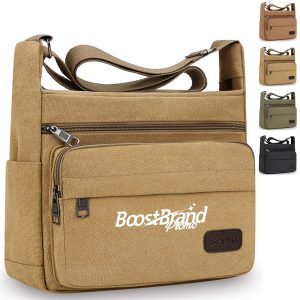 Multi Pocket Shoulder Bag with Adjustable Strap