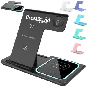 3 in 1 Wireless Charging Station Desk Organizer