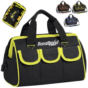 Durable Multi Pocket Tool Bag with Shoulder Strap
