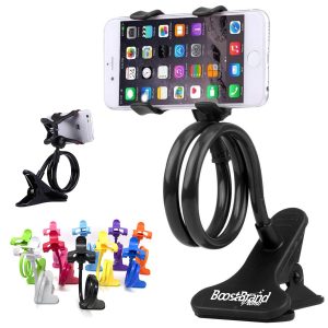 Flexible Gooseneck Phone Holder Clip Mount