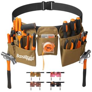 Heavy Duty Tool Belt with Multiple Pouches