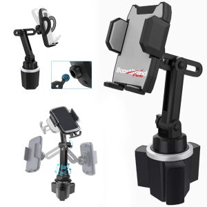 180° Rotation Adjustable Cup Holder Car Phone Mount
