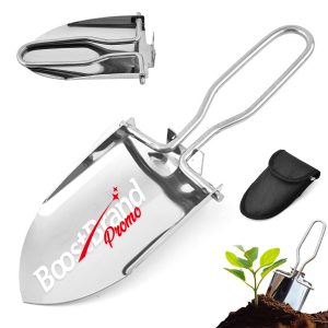Stainless Steel Folding Camping Shovel with Carry Pouch