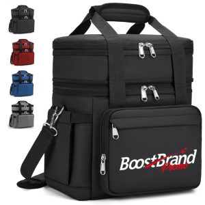 18L Insulated Cooler Bag Large Capacity Dual Compartments