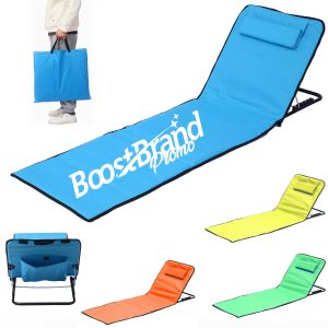 Foldable Lounge Beach Mat with Backrest and Pillow
