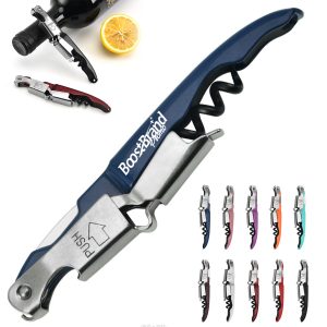 Double Hinged Wine Bottle Opener Stainless Steel Corkscrew