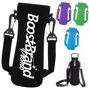Neoprene Water Bottle Holder with Adjustable Strap