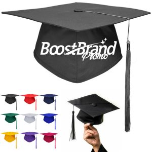 Matte Graduation Cap with Tassel & Year Charm