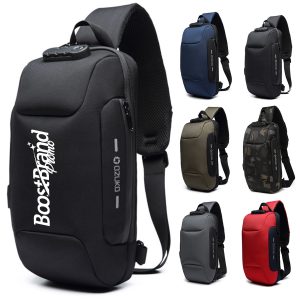 Anti-Theft Crossbody Sling Bag with USB Charging Port