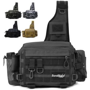 Camouflage Waterproof Fishing Tackle Sling Bag